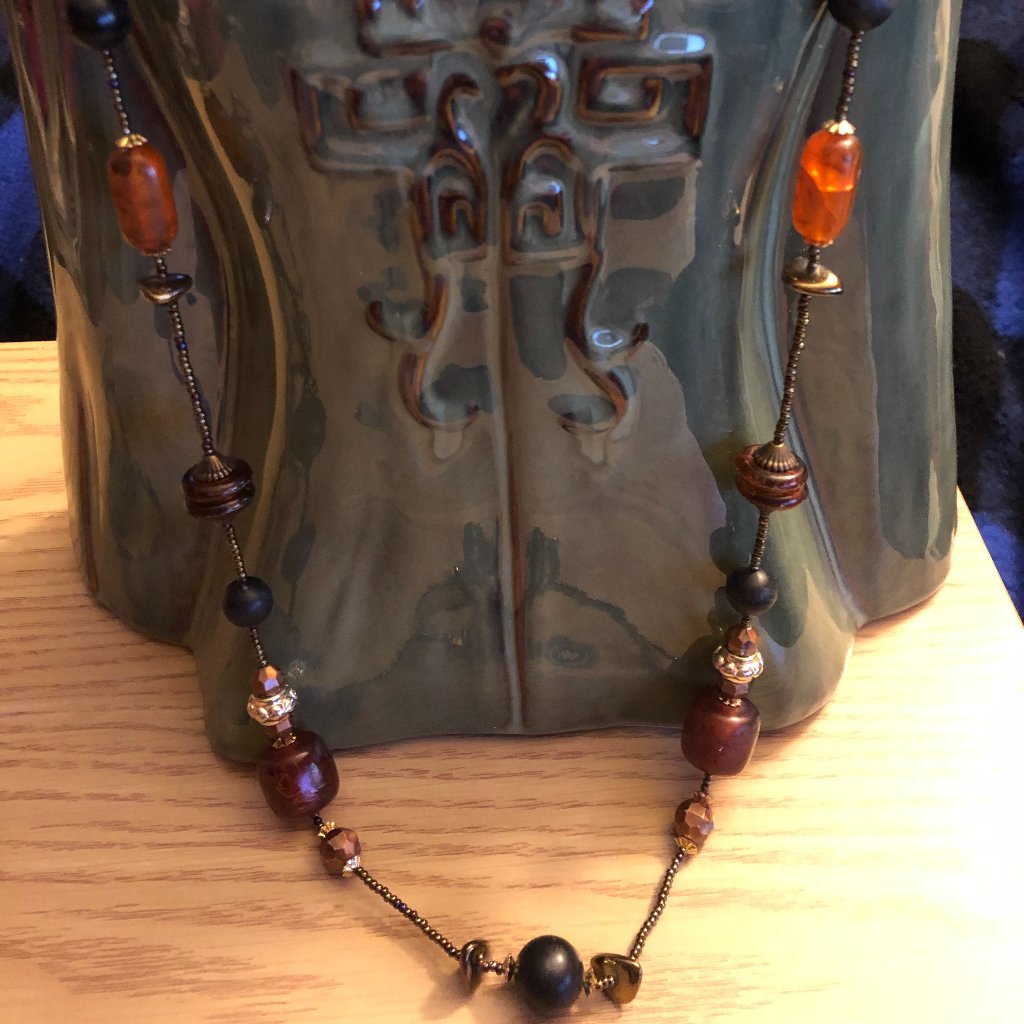 Vintage Long Bead Necklace